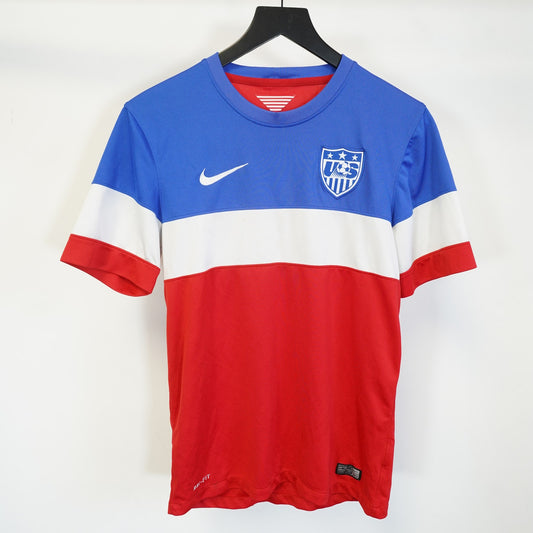 (S) Nike USMNT 2014 World Cup Away Soccer Jersey "Bomb Pop" Men's S Red Blue