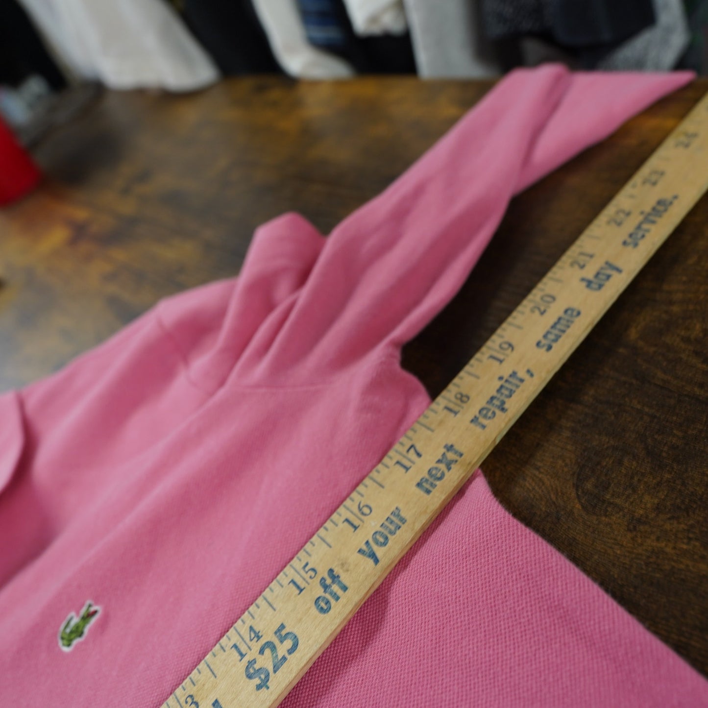 (Women's S) Lacoste Pink Longsleeve Polo Shirt Women's S Preppy Y2K 2000s