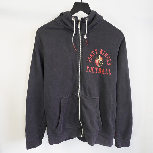(L) San Francisco 49ers Nike NFL Full Zip Hoodie Men's L Black Retro Sideline
