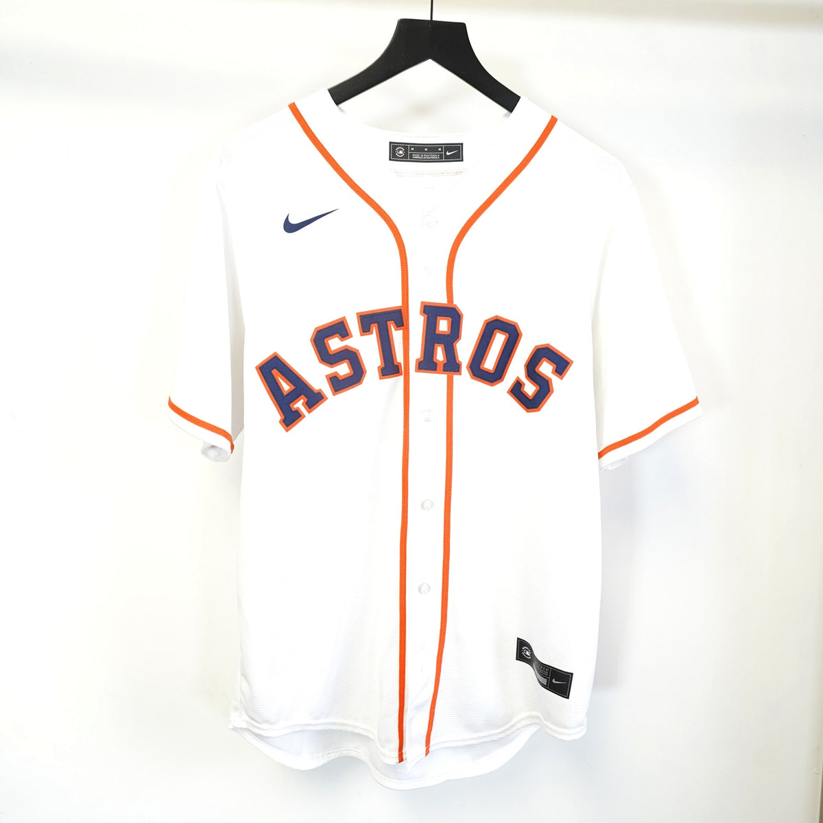(M) Houston Astros Jeremy Pena Nike Baseball Jersey Sewn Men's M White Stitched