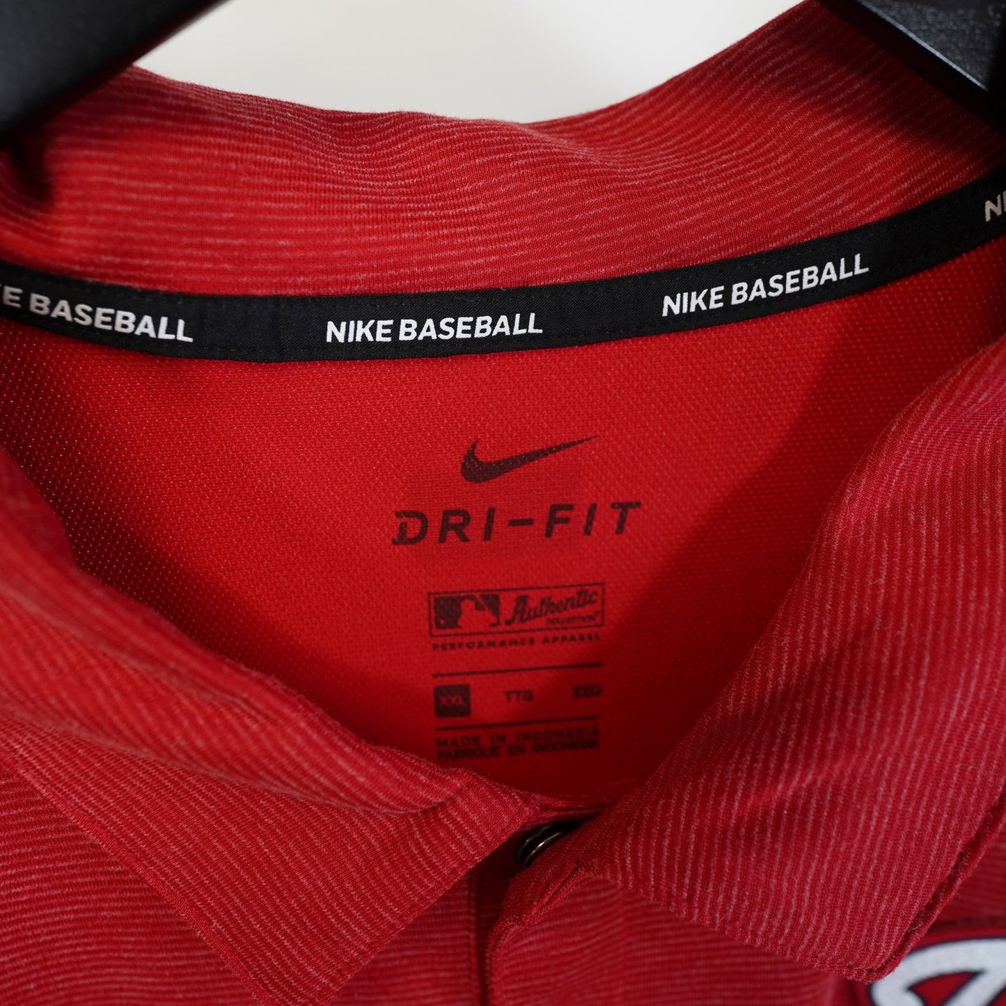 (XXL) Nike Washington Nationals Dri-Fit Polo Shirt Men's XXL Red MLB Baseball