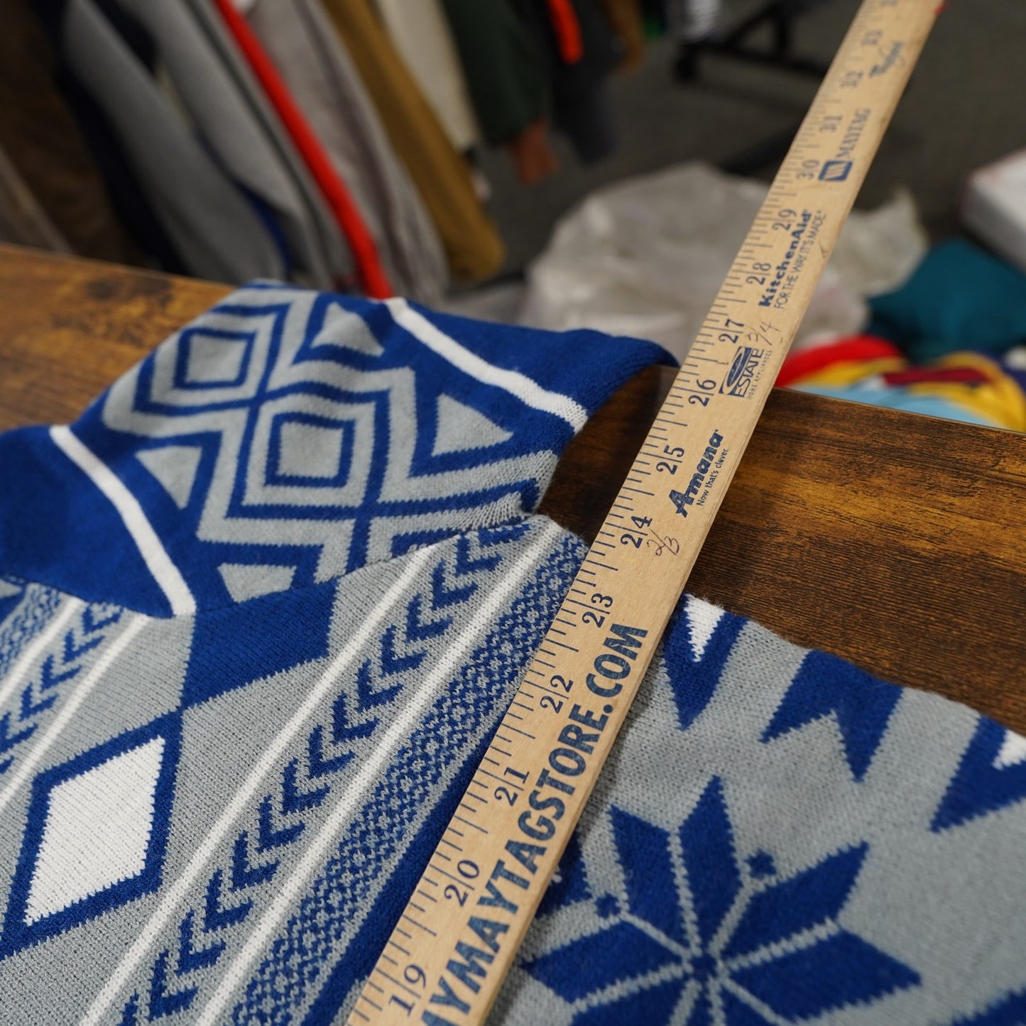 (L) Indianapolis Colts NFL Team Apparel Knit Christmas Sweater Men's L Blue Gray