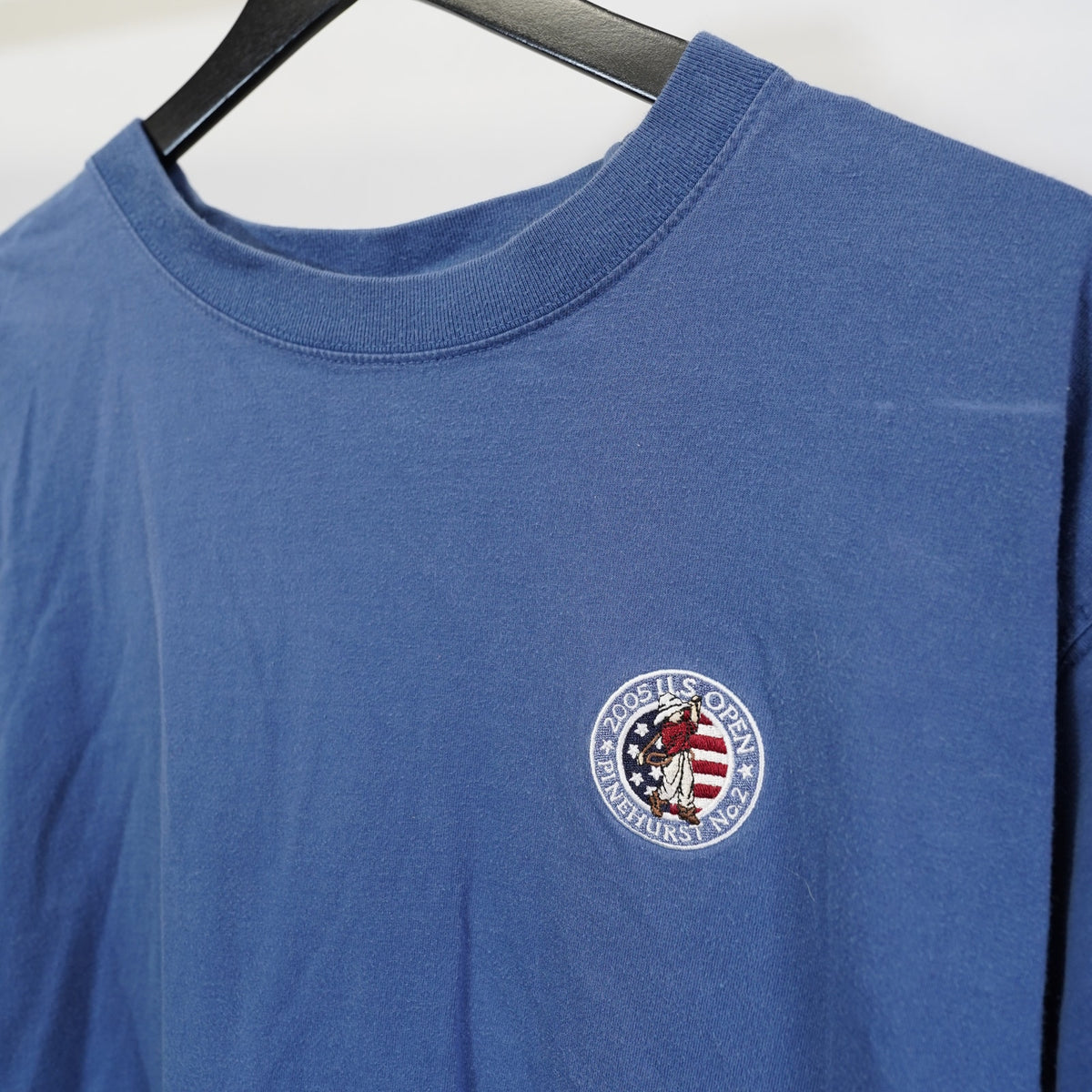 (XL) Vintage 2005 U.S. Open Pinehurst Golf Embroidered T-Shirt Men's XL Blue Preppy