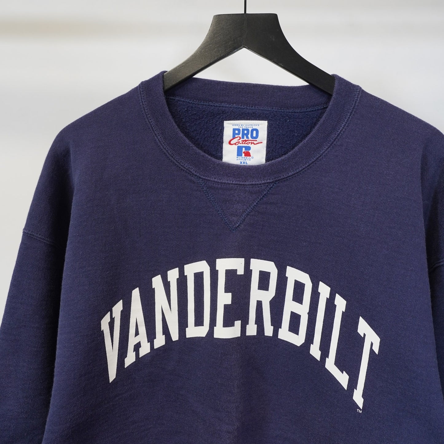 (XXL) Vintage Russell Athletic Vanderbilt Heavy Sweatshirt Men's XXL Navy 90s