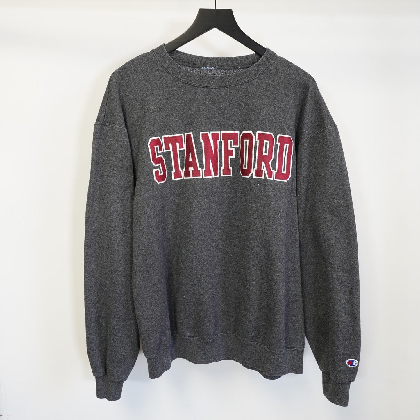 (XL) Vintage Champion Stanford Cardinal Embroidered Crewneck Sweatshirt Men's XL Gray