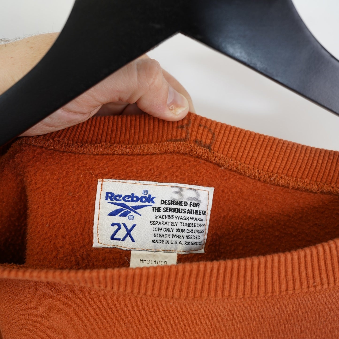 (XXL) Vintage Texas Longhorns 90s Reebok Crewneck Sweatshirt Men's XXL Football Orange