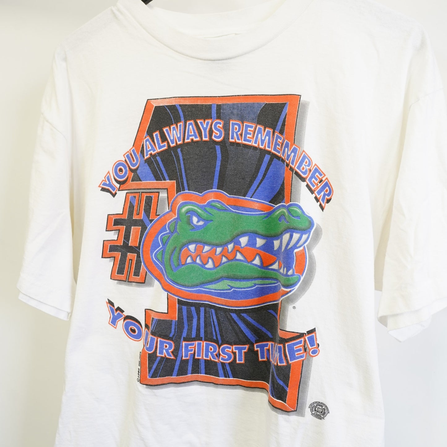 (XL) Vintage University of Florida Gators 1996 Champions T-Shirt Men's XL White 90s