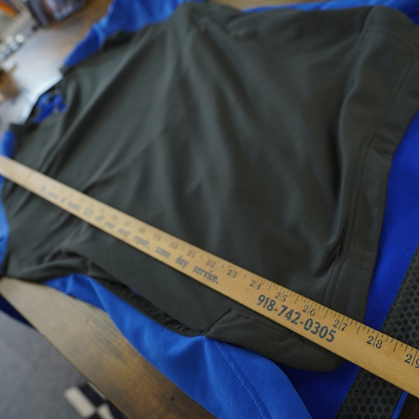 (M) Nike Performance Long Sleeve Pullover Sweatshirt Men's Medium Blue Fleece Lined