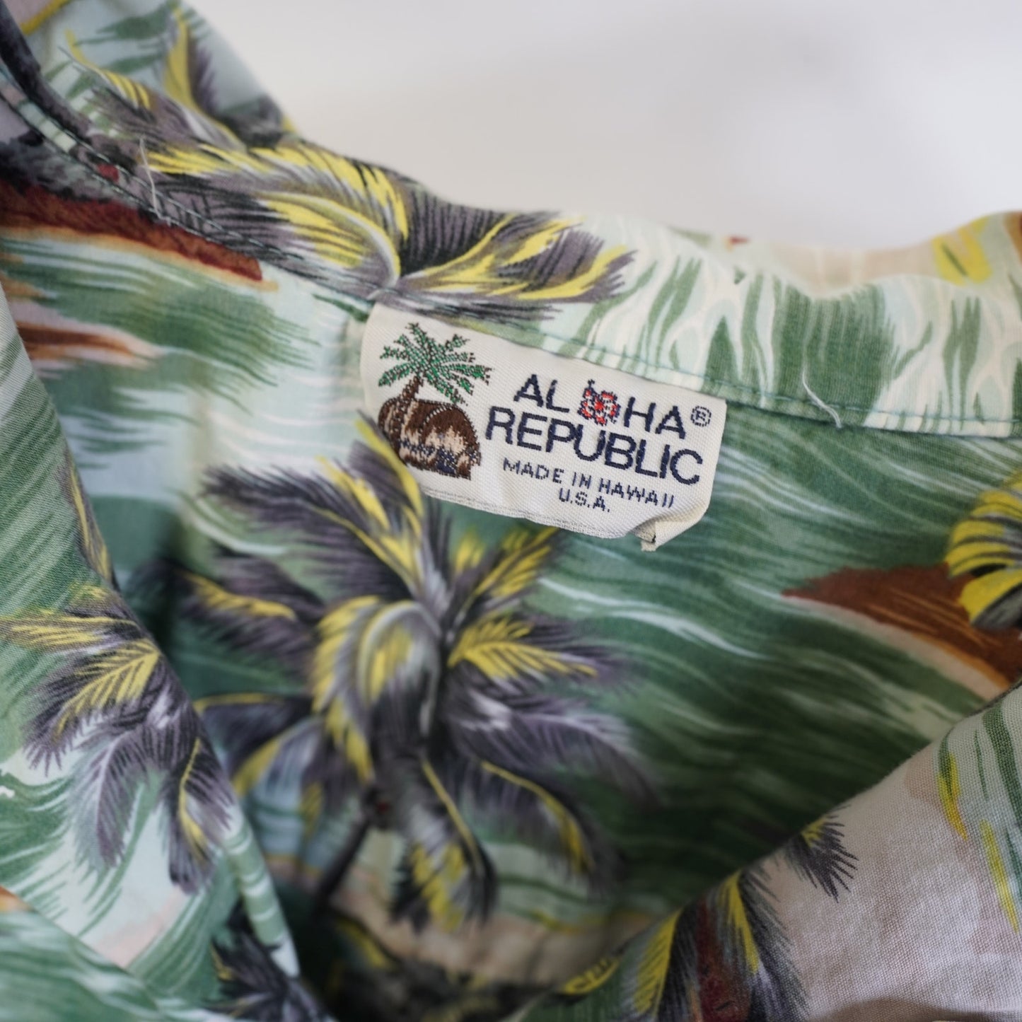 (XXL) Vintage 90s Pacific Legend Hawaiian Shirt Men's XXL Floral Tropical Green Palm