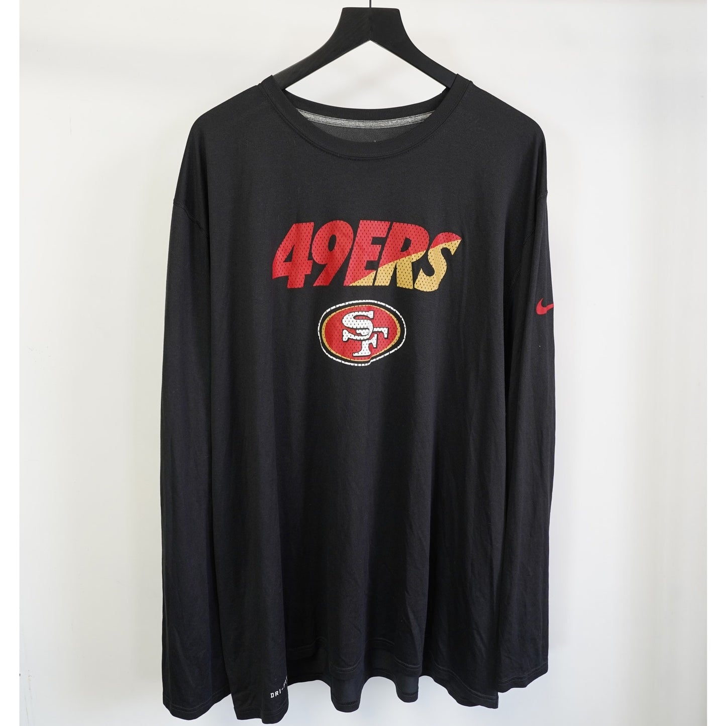 (4XL) Nike San Francisco 49ers Dri-Fit Longsleeve T-Shirt Men's 4XL Black Football
