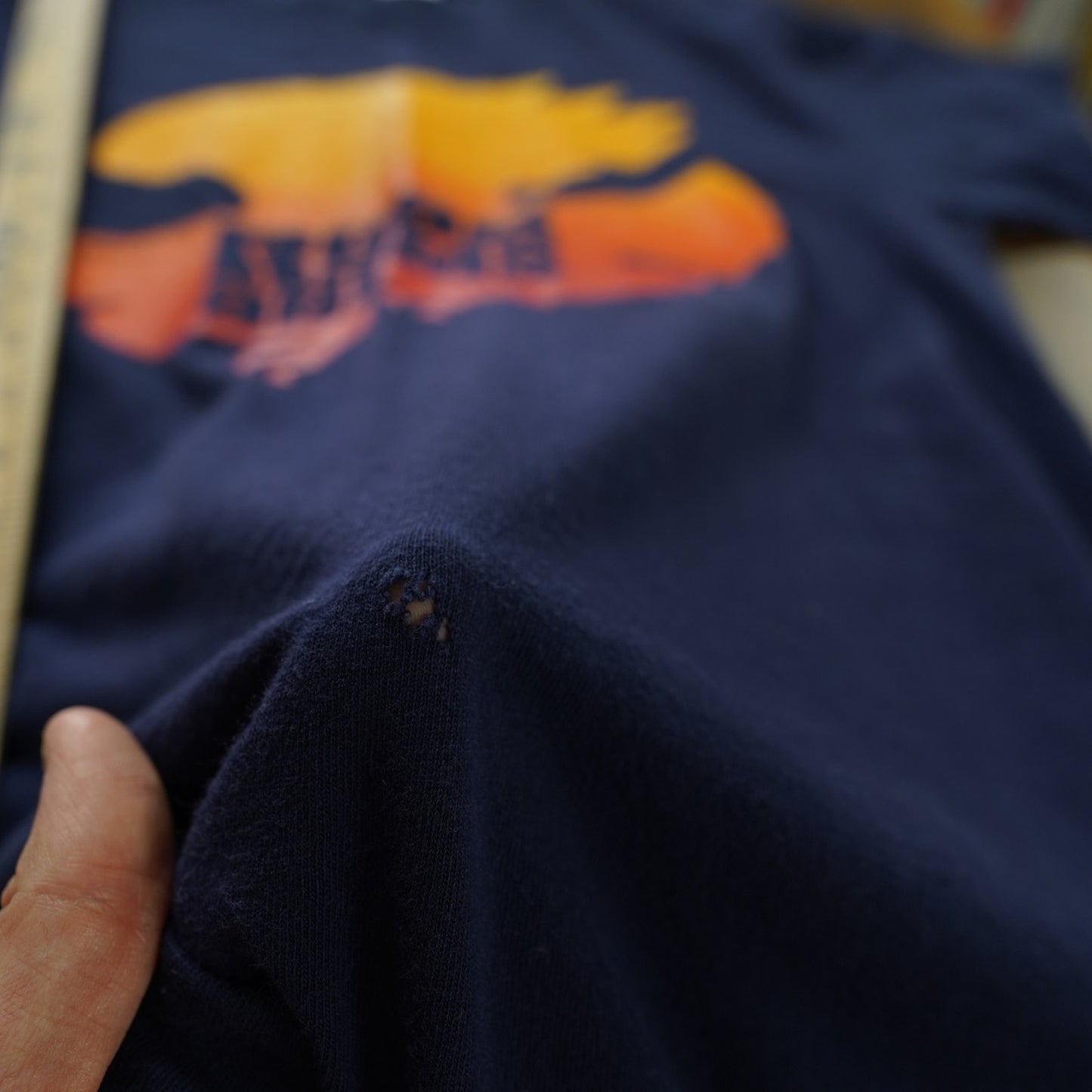 (M) Vintage Ryan Adams 2002 Band Tour T-shirt Men's M Y2K 2000s Eagle Blue