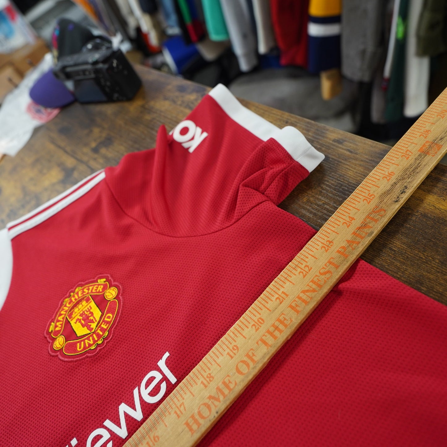 (XL) Adidas Manchester United Jadeo Sancho Soccer Jersey Men's XL Red White Futbol