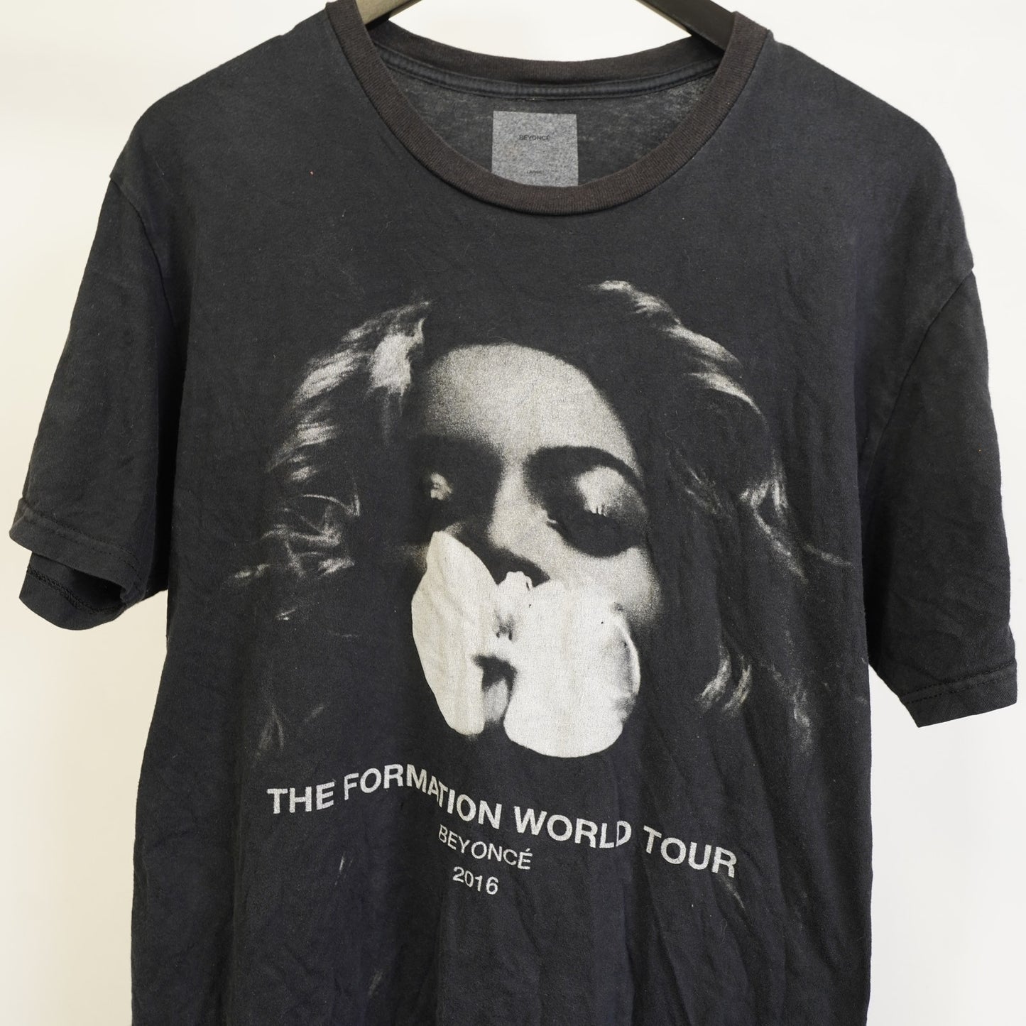 (L) Beyonce The Formation World Tour T-Shirt 2016 Women's L Black Graphic Band