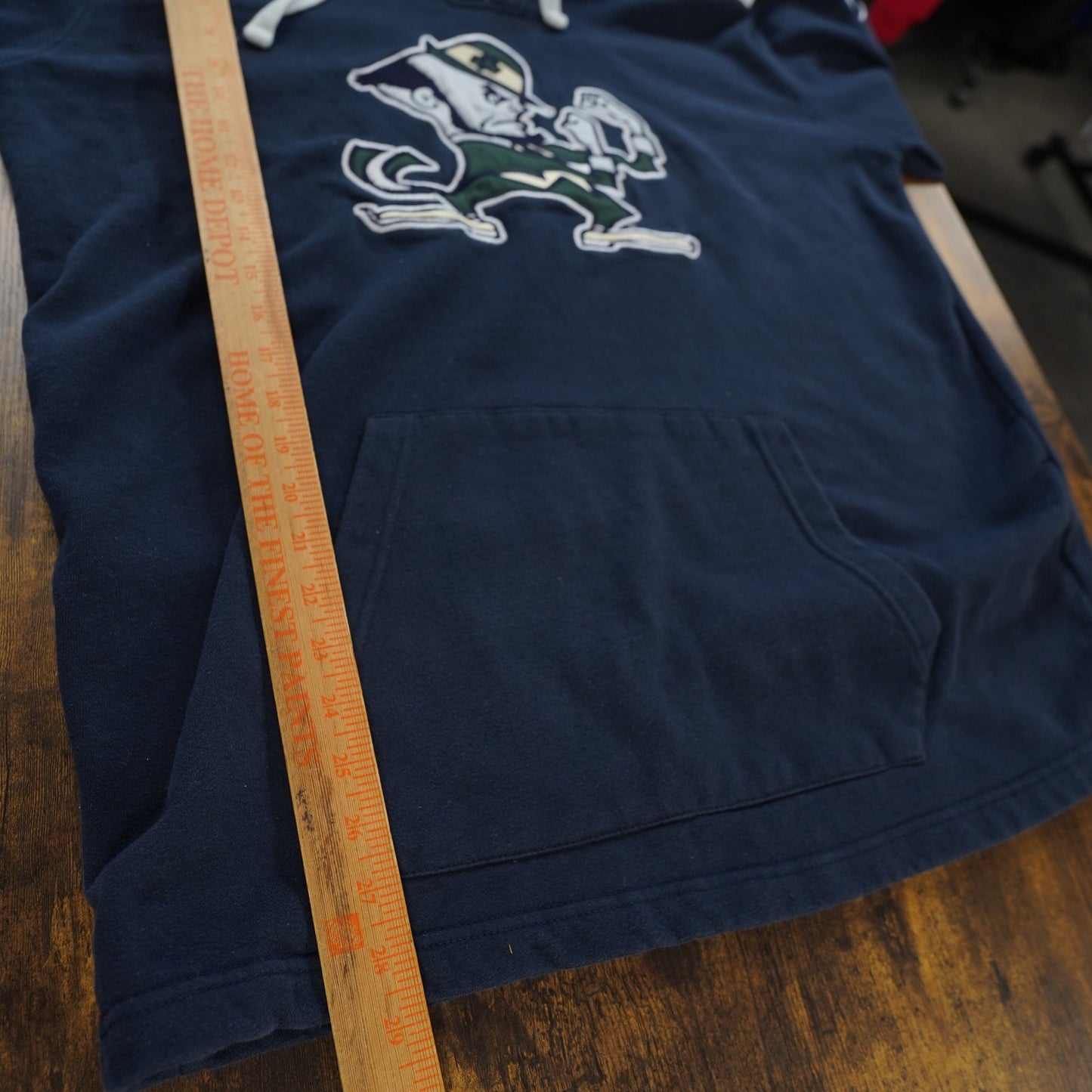 (L) Notre Dame Fighting Irish Sewn Champion Hockey Hoodie Men's L Embroidered Blue