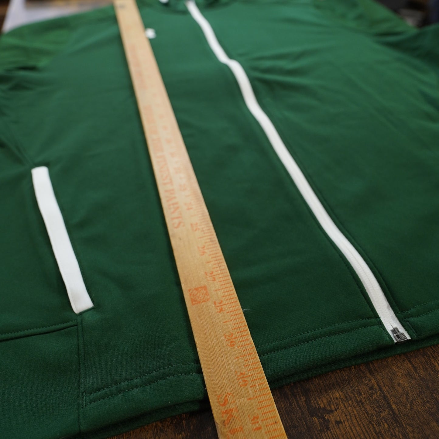(XXL) Under Armour Rival Knit Track Jacket Men's XXL Forest Green White Full Zip