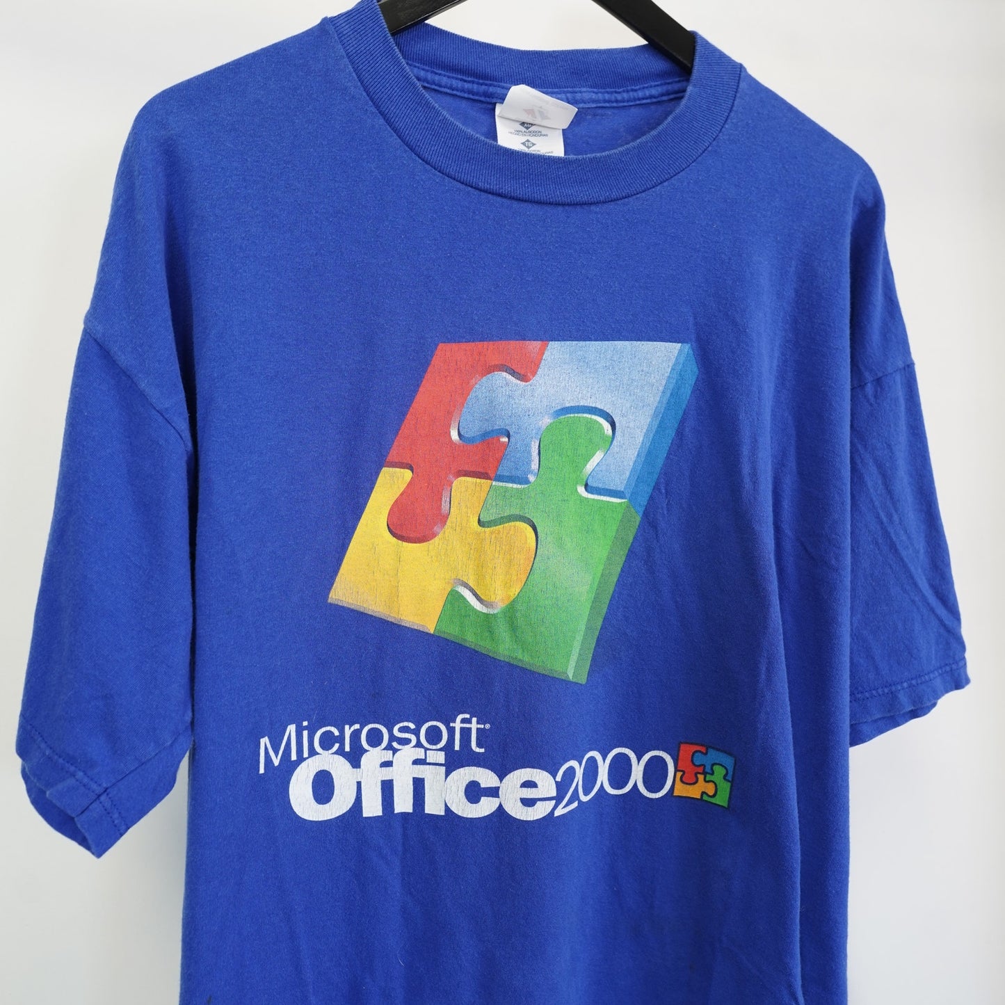(XL) Vintage Microsoft Office 2000 Tech Promotional T-Shirt Men's XL Computer Y2K
