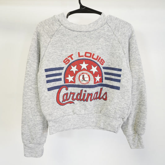 (Kids 2T) Vintage St. Louis Cardinals Crewneck Sweatshirt Kids Sz 2T Youth Gray MLB