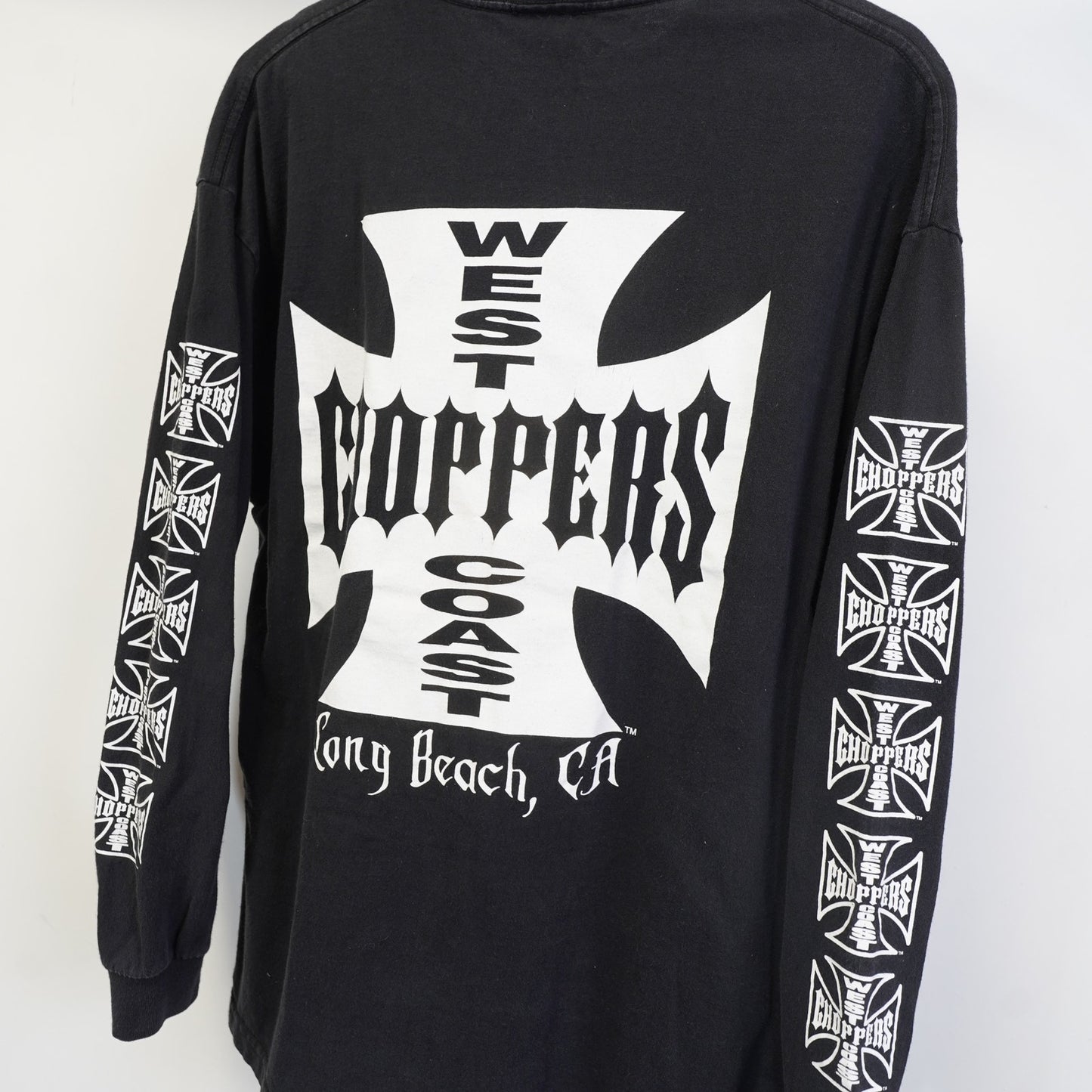 (XL) Vintage West Coast Choppers Longsleeve Y2K Biker T-Shirt Men's XL Black 2000s