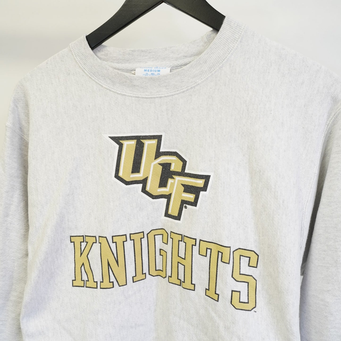 (M) UCF Knights Champion Reverse Weave Sweatshirt Men's M Heather Gray Retro