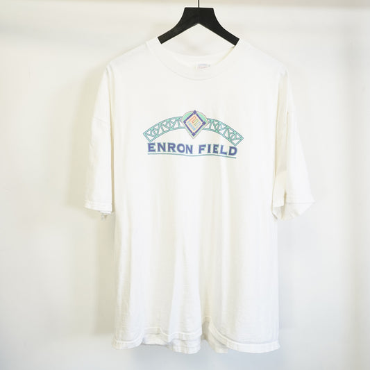 (XXL) Vintage Enron Field Houston Astros T-Shirt Men's XXL White Y2K 2000s
