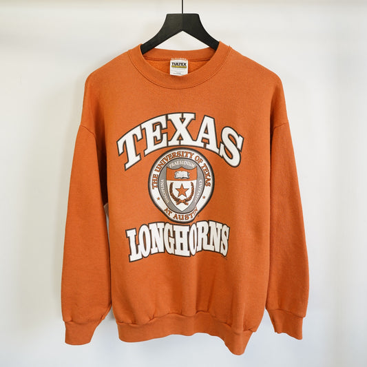 (L) Vintage Texas Longhorns 90s Tultex Crewneck Sweatshirt Men's L Burnt Orange UT