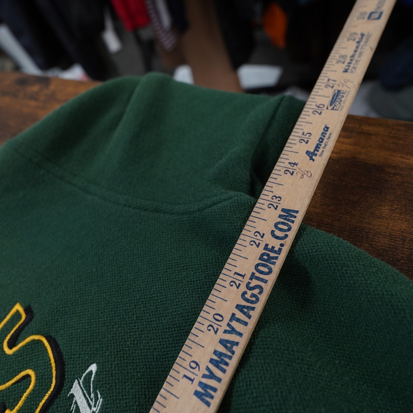 (L) Vintage Green Bay Packers Logo Athletic Embroidered Sweatshirt Men's L Green