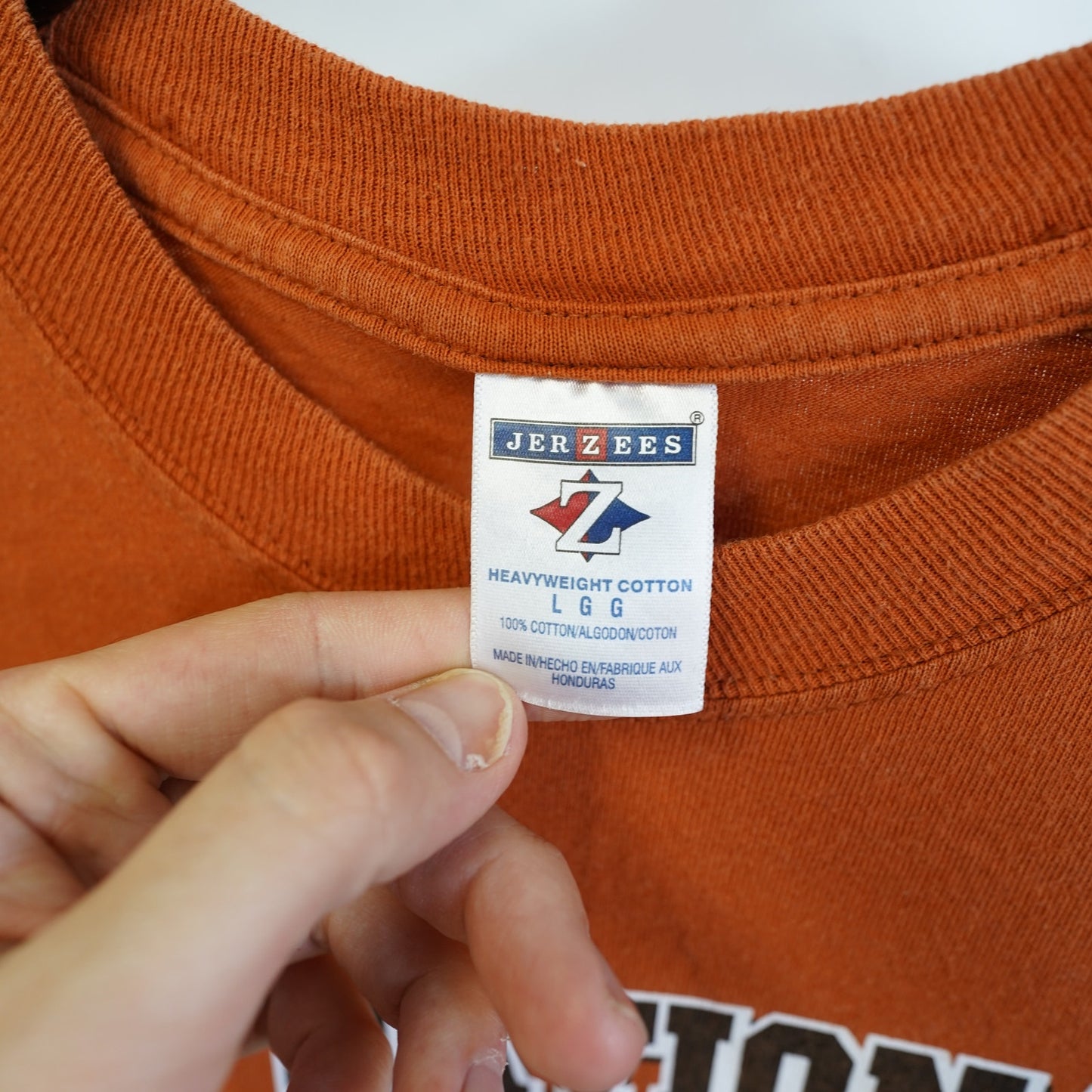 (L) University of Texas Longhorns 2005 National Champions T-Shirt Men's L Orange UT