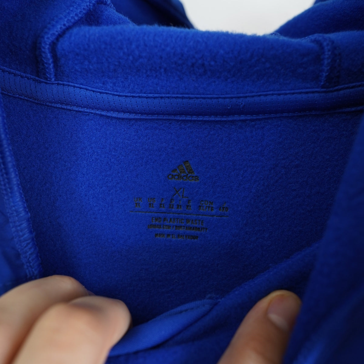 (XL) Edmonton Oilers Adidas Hockey Pullover Hoodie Retro NHL Men's XL Blue Gray