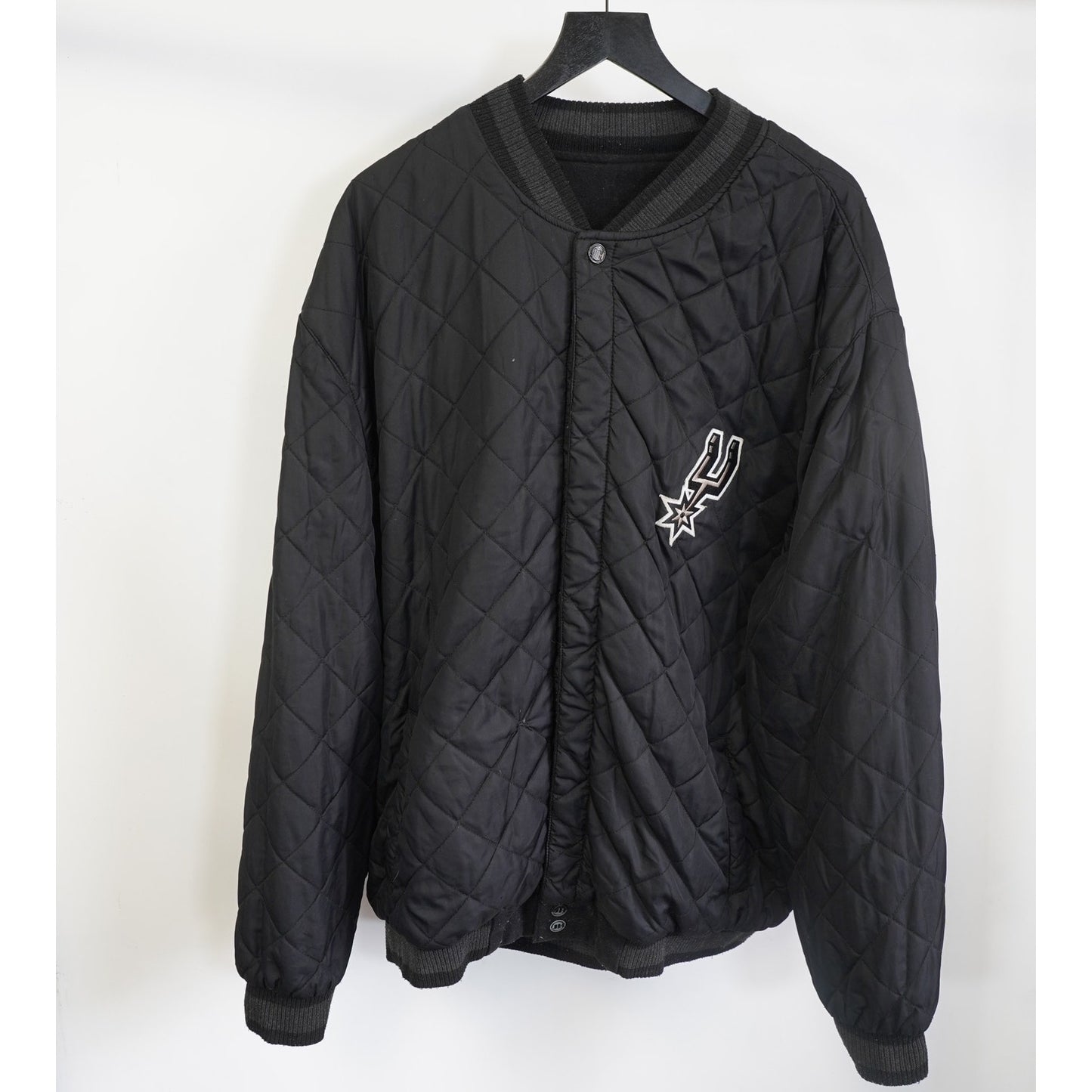 (3XL) Vintage San Antonio Spurs Reversible Varsity Jacket Men's 3XL Black J&H Designs