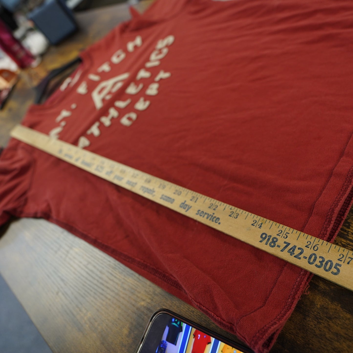 (M) Vintage Abercrombie & Fitch Y2K Muscle Longsleeve t-Shirt Men's L Sewn Red 2000s