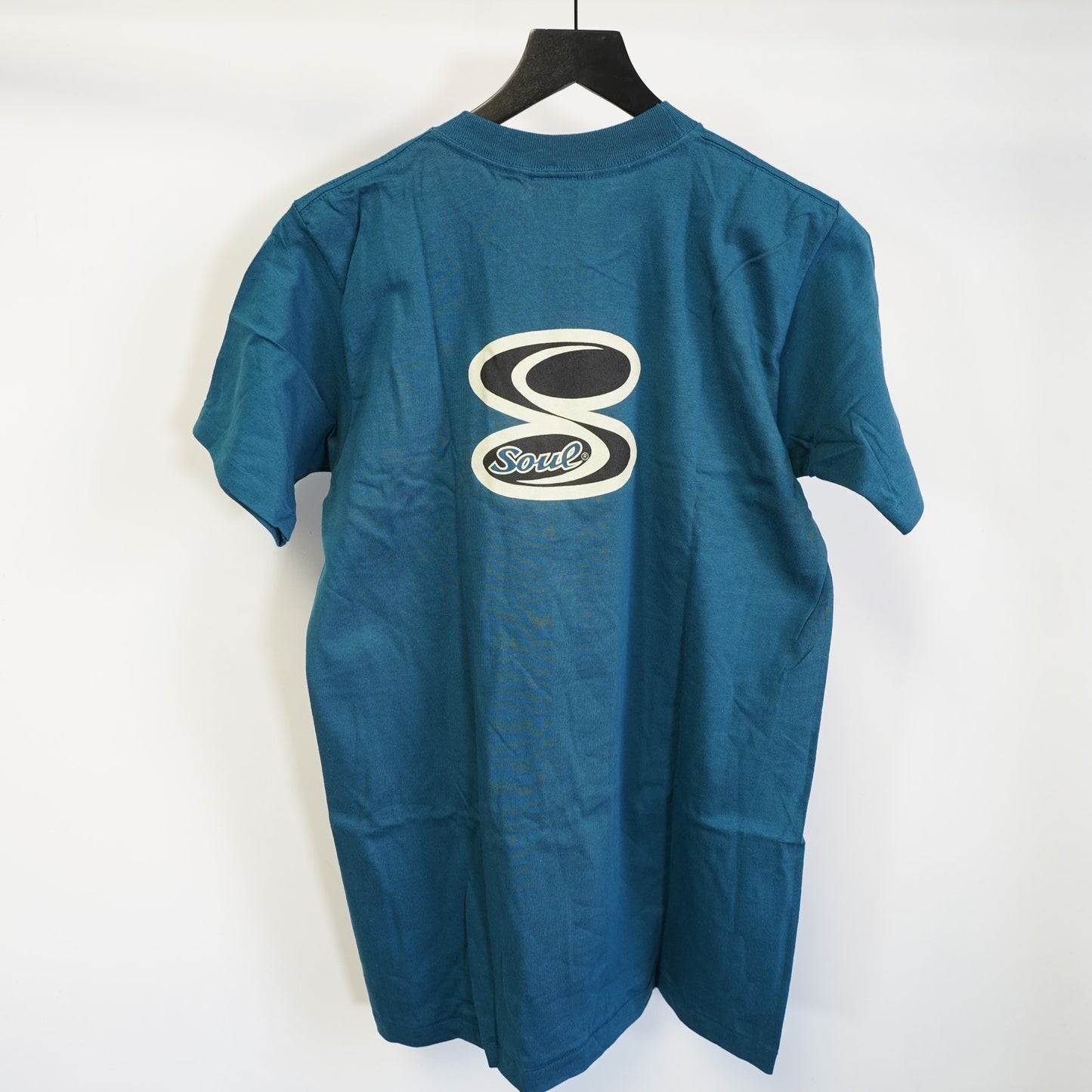 (M) Vintage Soul Skate & Surf Single Stitch Jesus T-Shirt Men's M Blue 90s Y2K God