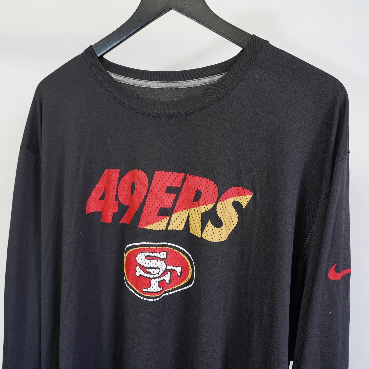 (4XL) Nike San Francisco 49ers Dri-Fit Longsleeve T-Shirt Men's 4XL Black Football