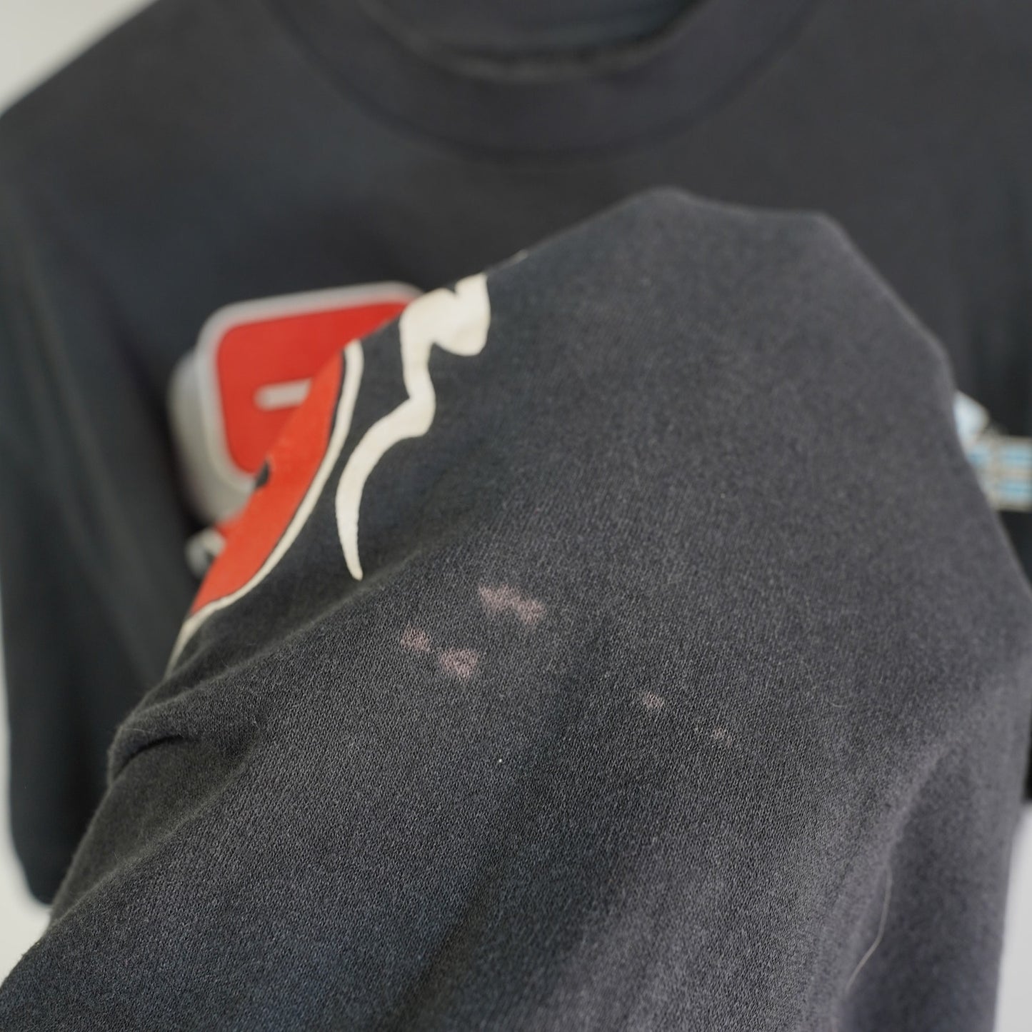 (L) Vintage Houston Oilers Single Stitch 90s T-Shirt Men's L Black Football Retro