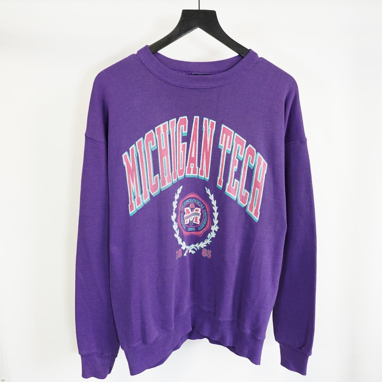 (L) Vintage Michigan Tech Purple 90s Crewneck Sweatshirt Men's L Jansport
