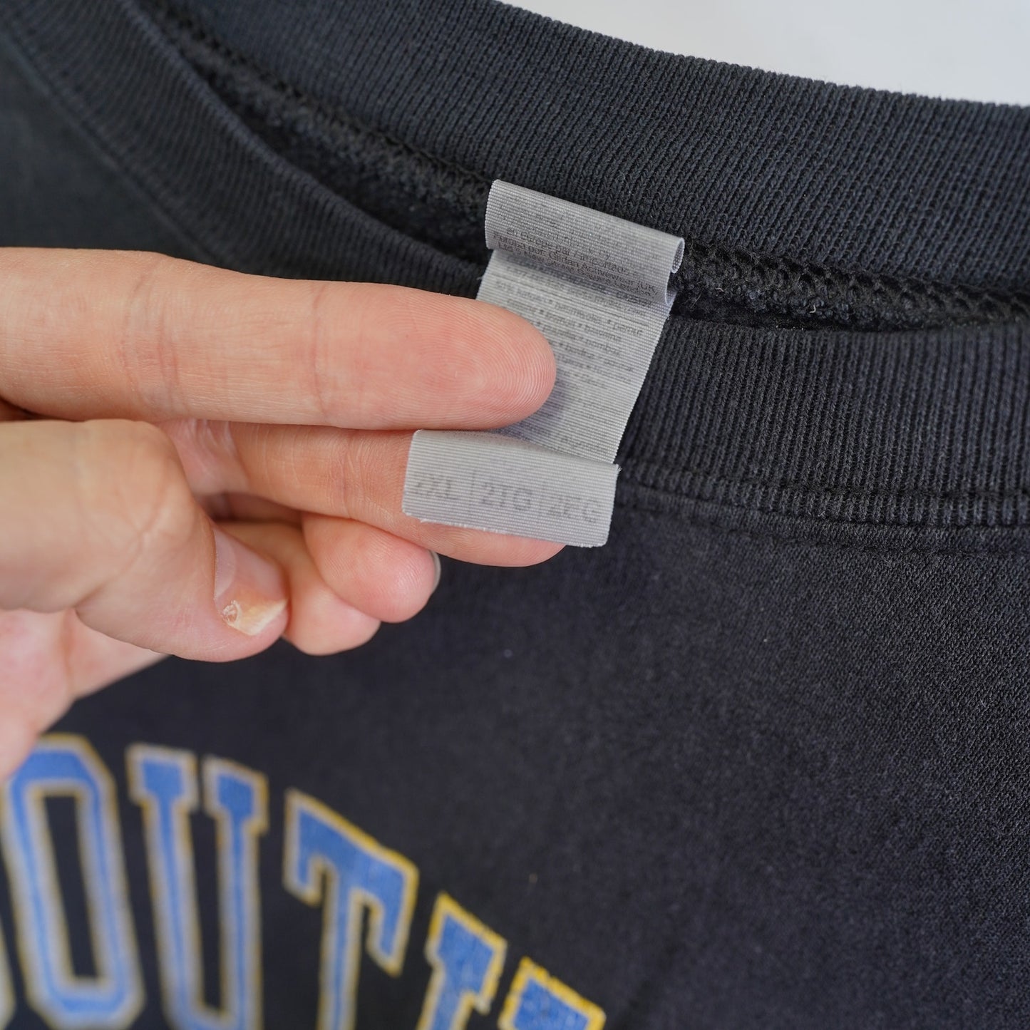 (XXL) Southern University Retro Crewneck Sweatshirt Men's XXL Black Gildan HBCU