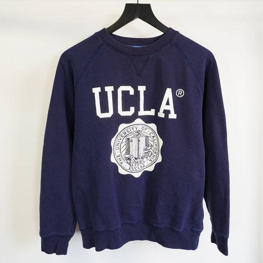 (L) UCLA Bruins Crewneck Sweatshirt Heritage Men's L Navy Blue White