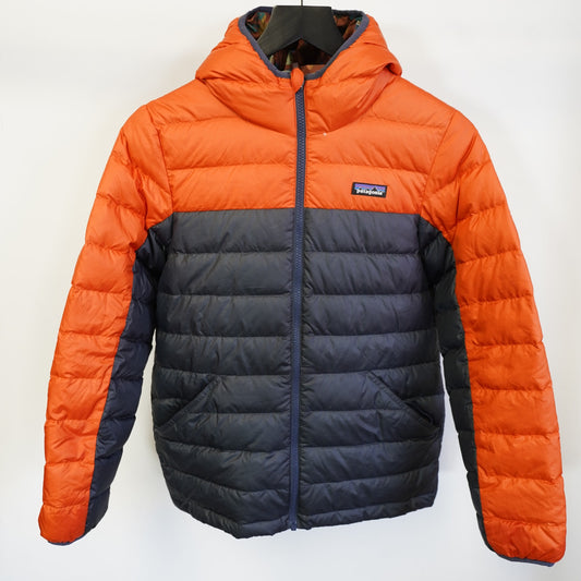 (Boys L) Patagonia Reversible Down Puffer Jacket Boys L 2 in 1 Hiking Gorpcore Ski Snow