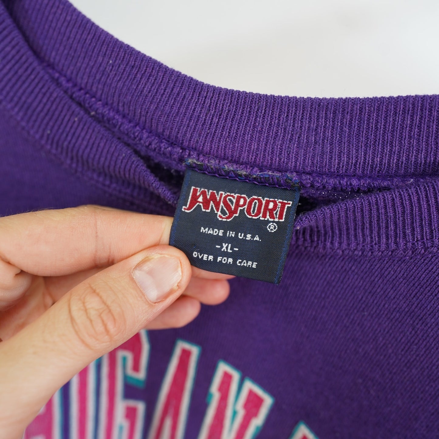 (L) Vintage Michigan Tech Purple 90s Crewneck Sweatshirt Men's L Jansport