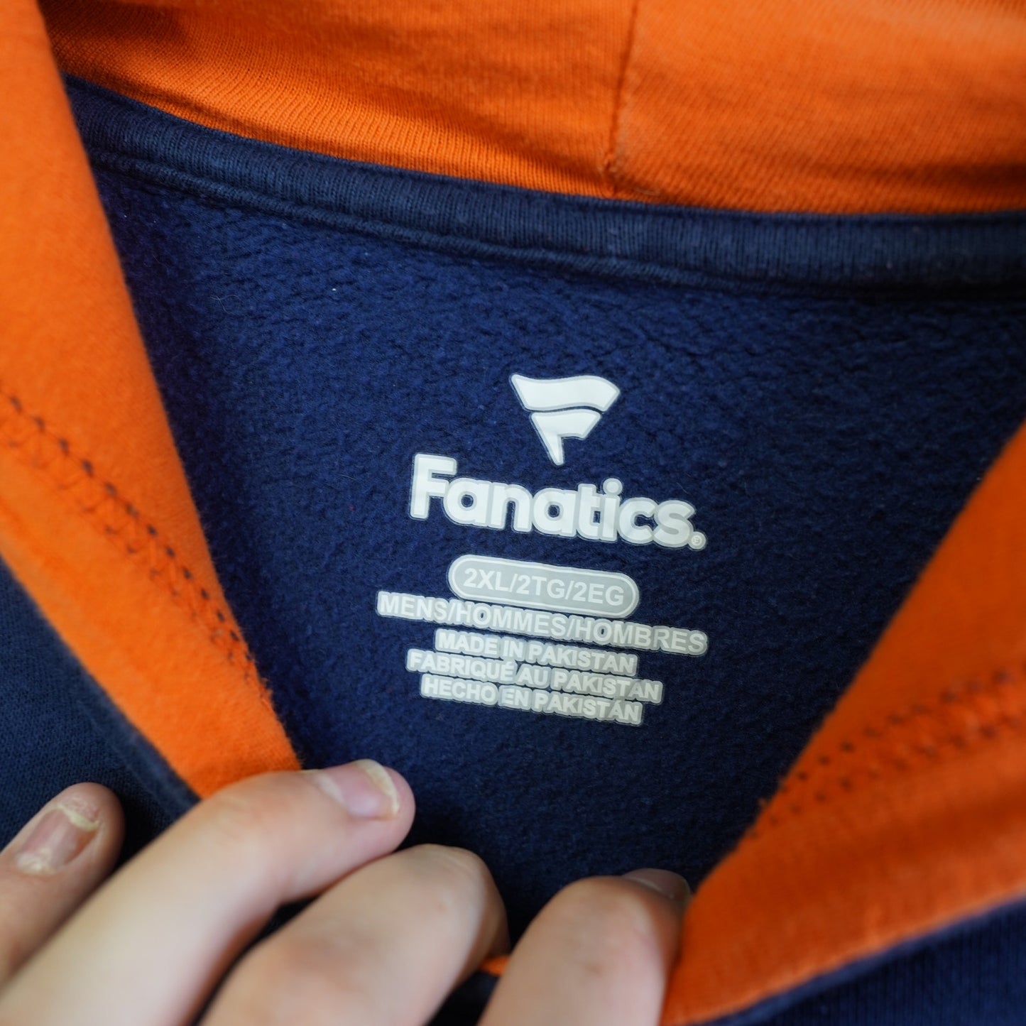 (XXL) Houston Astros Fanatics Two-Tone Hoodie Men's XXL Navy Blue Orange