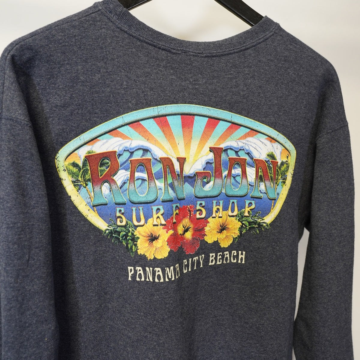 (M) Ron Jon Surf Shop Y2K Tropical Hawaiian Surfing Sweatshirt Men's M 2000s Retro
