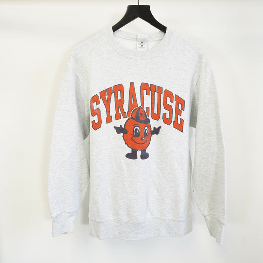 (M) Vintage Syracuse Orange Crewneck Sweatshirt Men's M Gray 90s Fruit of the Loom