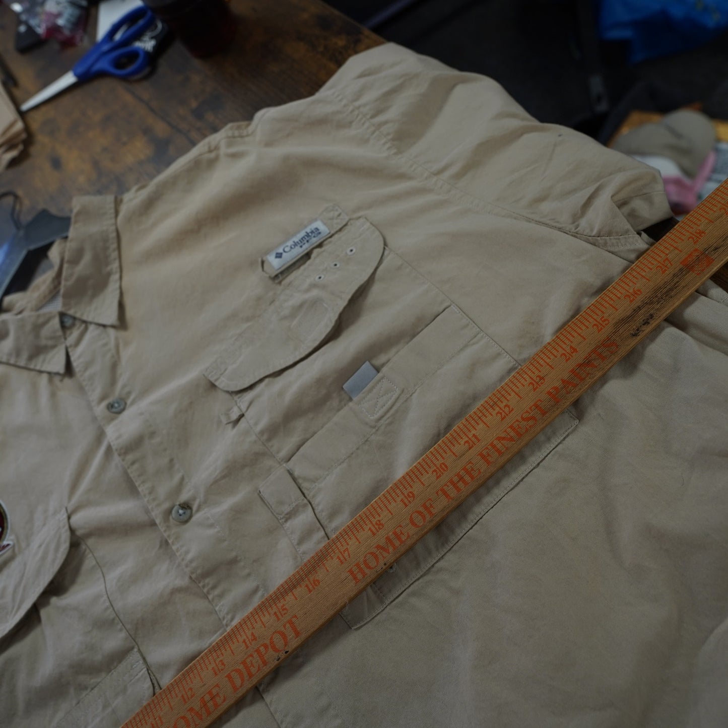 (XXL) Vintage Florida State Seminoles Columbia PFG Fishing Shirt Men's XXL Tan FSU