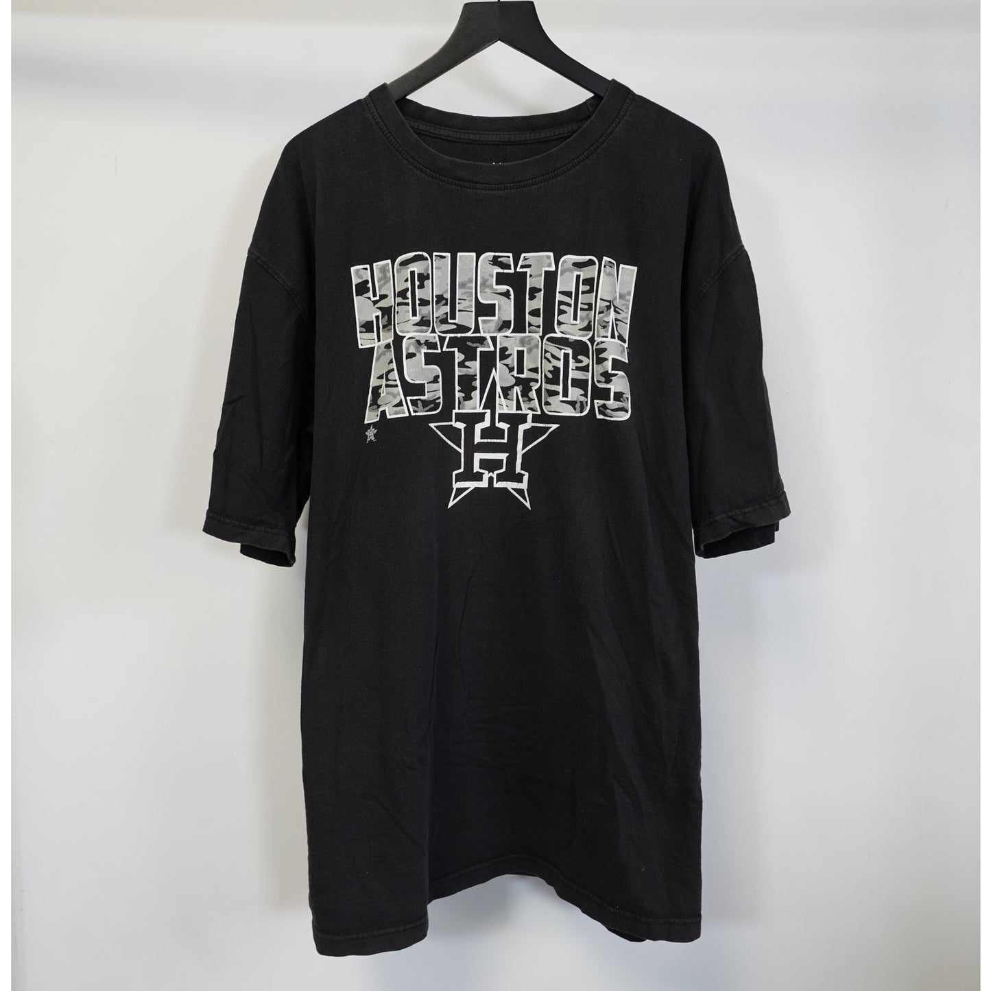 (3XLT) Houston Astros Majestic Camouflage T-Shirt Men's 3XLT Black Gray MLB H-Town