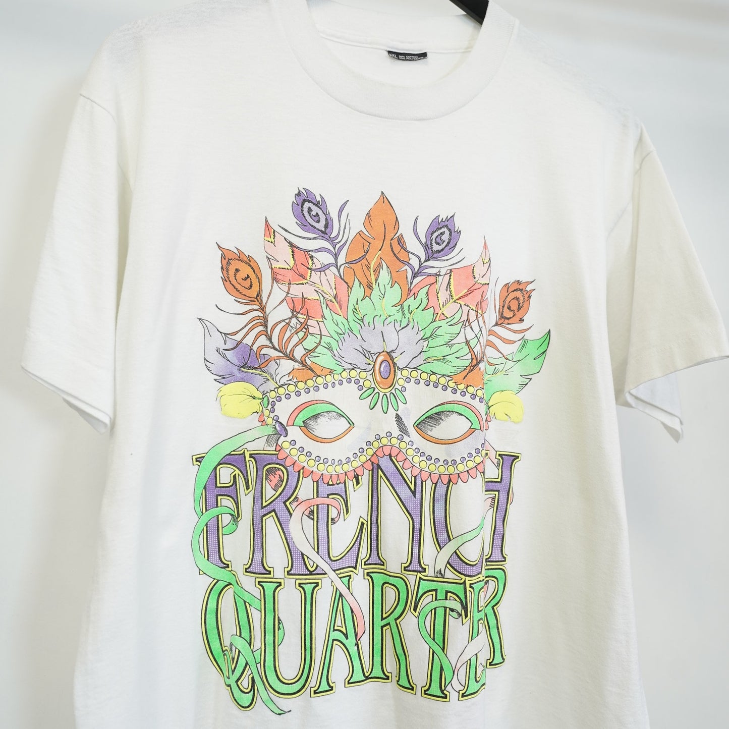 (XL) Vintage French Quarter New Orleans Mardi Gras T-Shirt Single Stitch Men's XL 90s