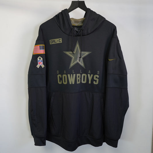 (XXL) Nike Dallas Cowboys Salute to Service Dri-Fit Hoodie Men's XXL Black Camo