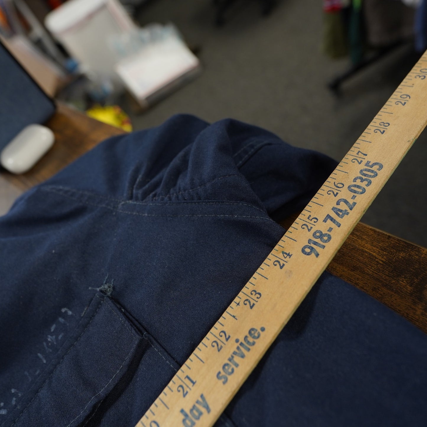 (L) Vintage US Navy Aramid Cold Weather Deck Jacket 90s Military Men's L Blue Bomber