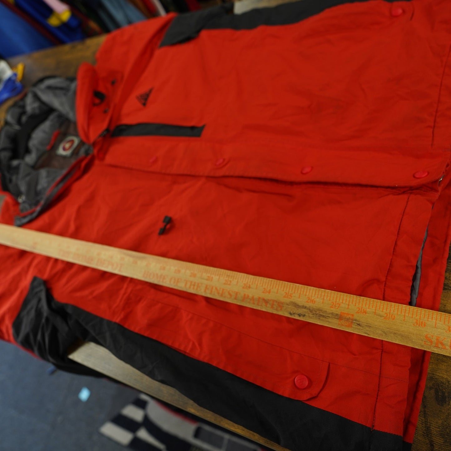 (L) Vintage 90s Nike Acg Storm-Fit Mountain Parka Jacket Men's L Red Orange Tech