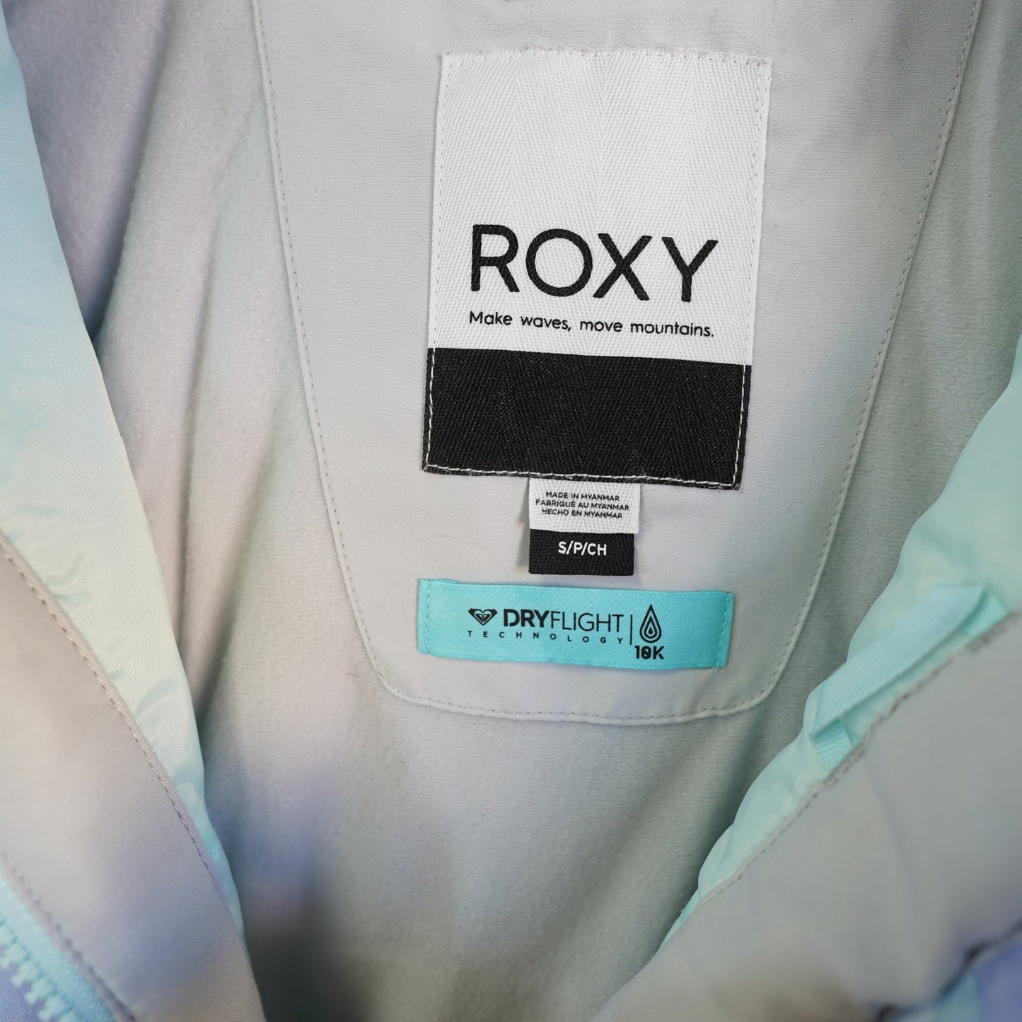 (Women's S) Roxy Jet Ski SE Insulated Dry Flight Snowboard Parka Jacket Women's S White Purple