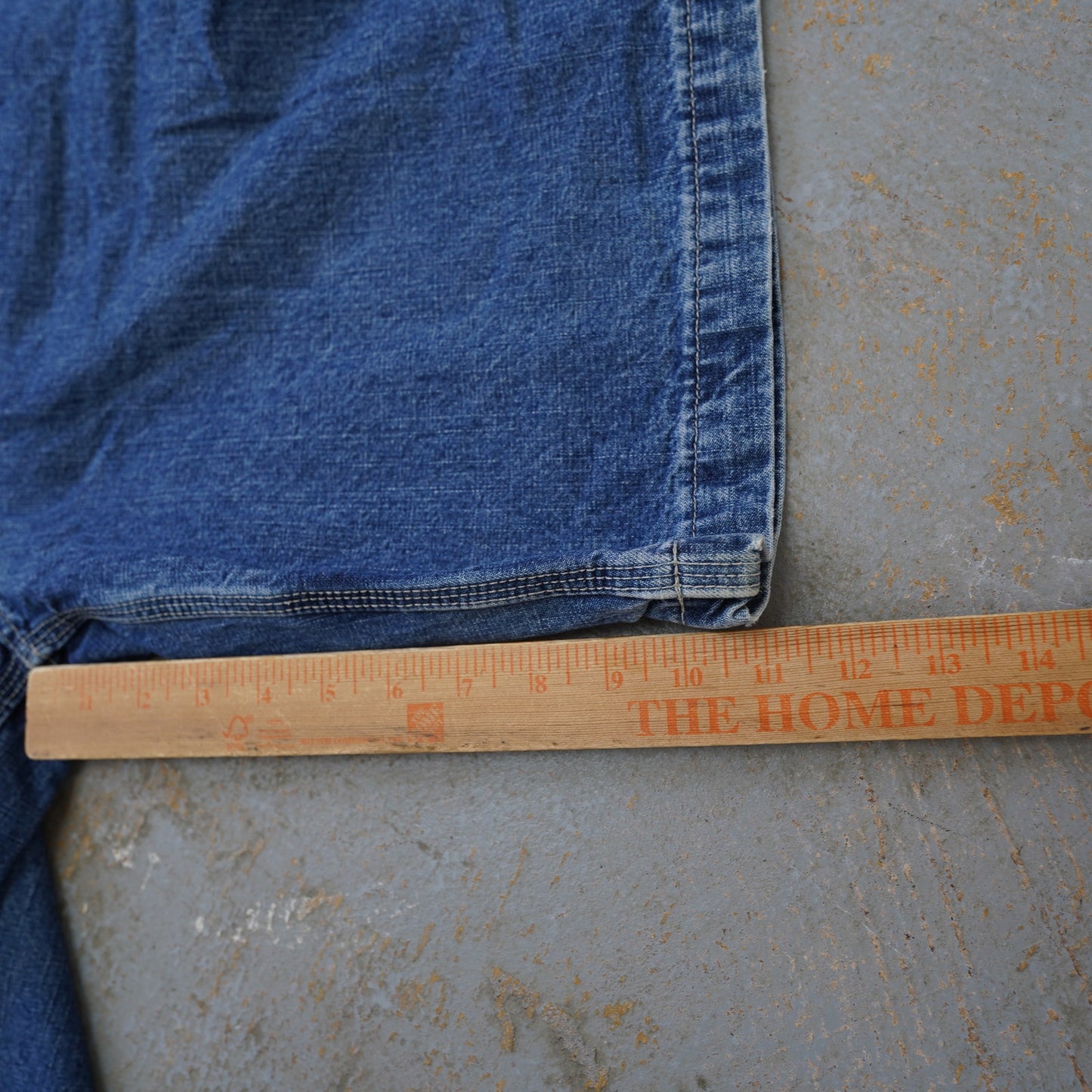 (Sz. 30) Vintage Y2K Jnco Baggy Carpenter Denim Shorts Embroidered Men's Sz 30 Skate 2000