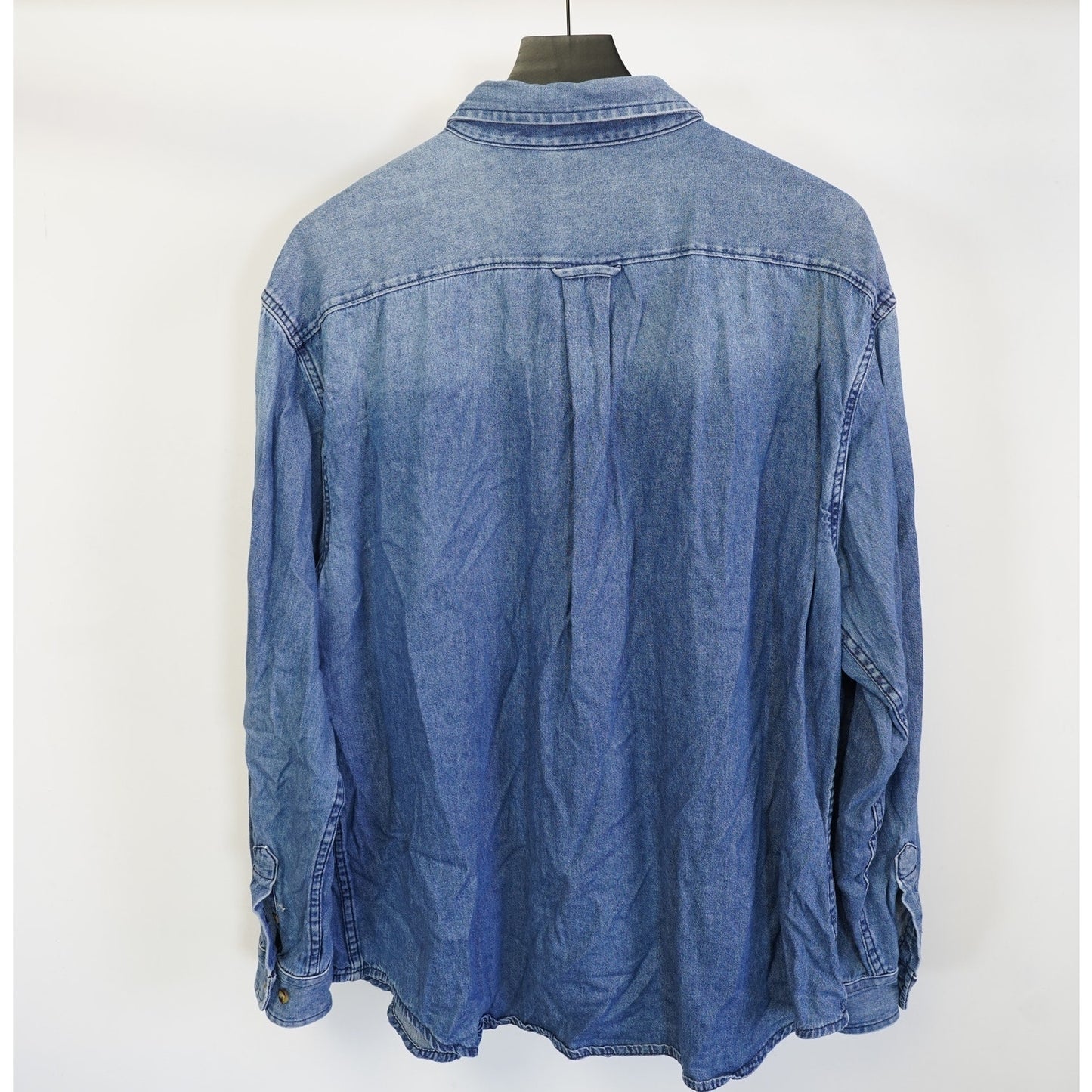 (XL) Vintage UK Kentucky Wildcats Embroidered Denim Button Up Shirt Men's XL Blue